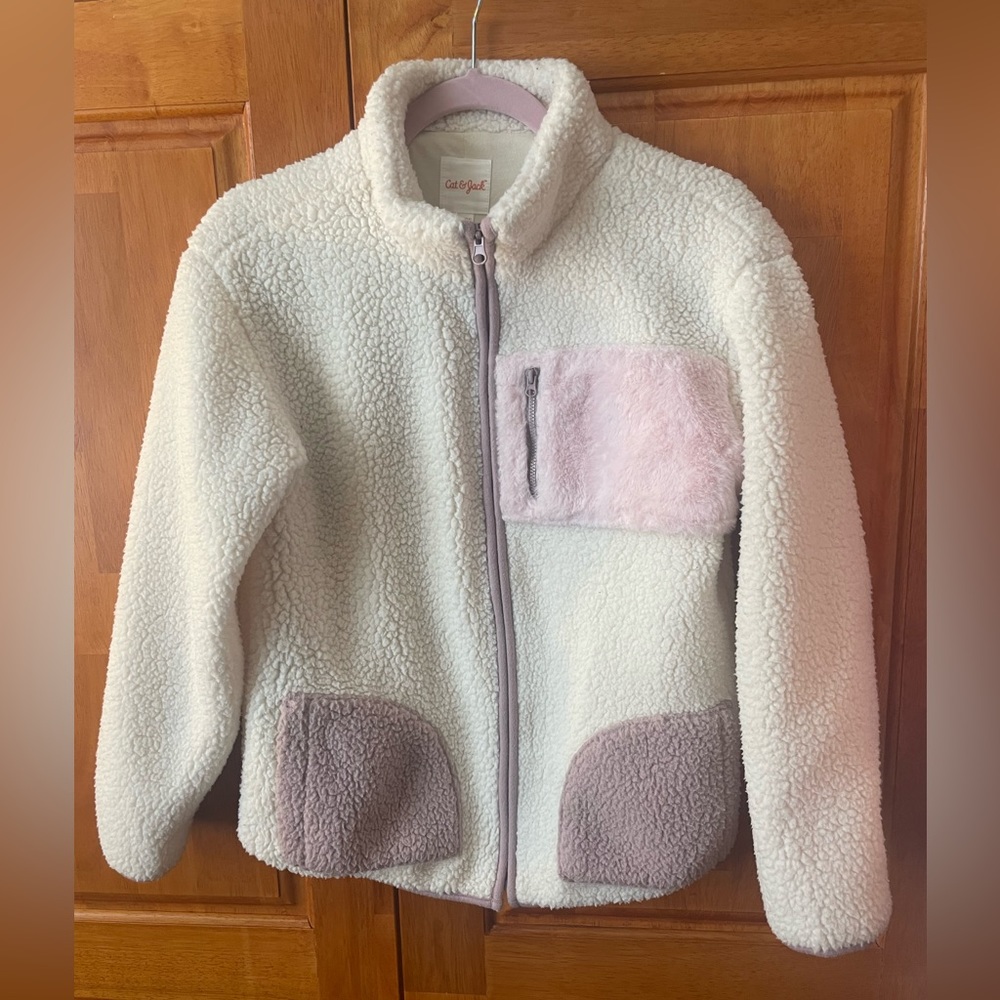 Sherpa zip up jacket